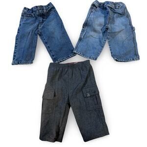The Children’s Place Pants Lot (3) – 12 Months Denim & Gray